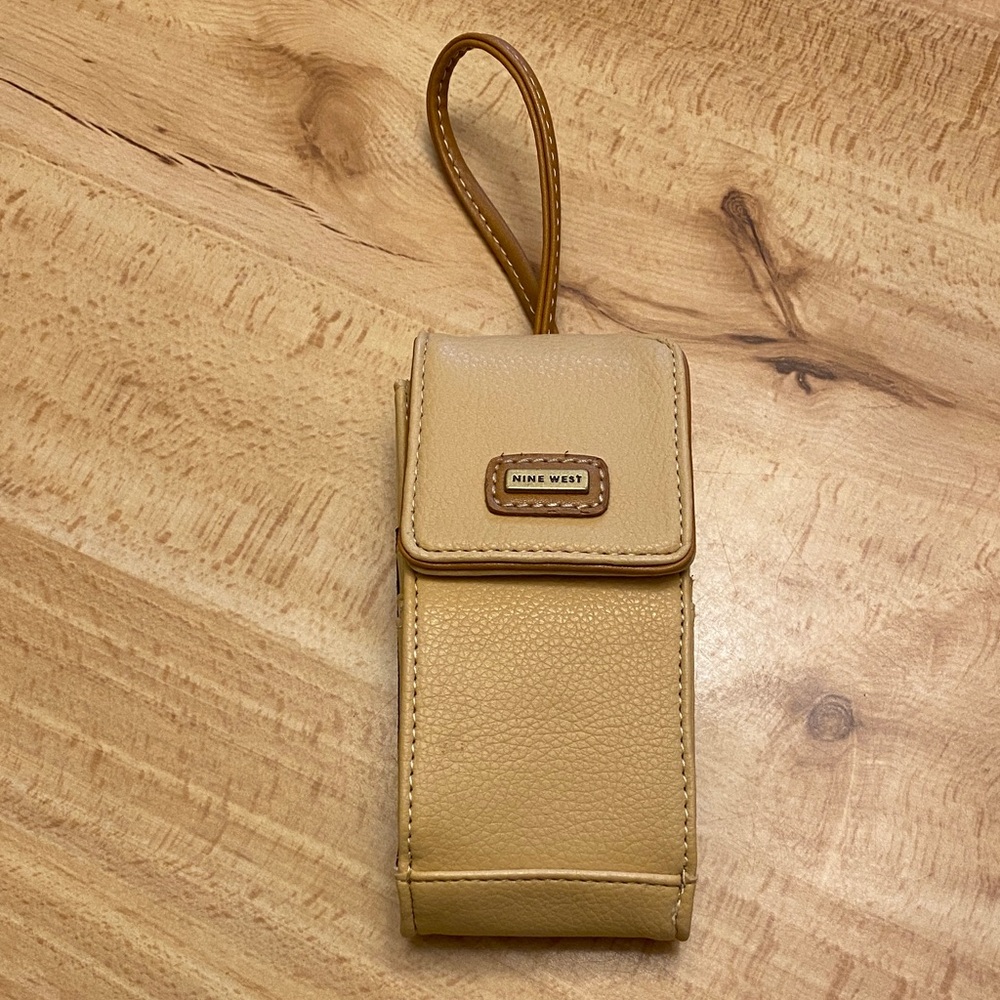 Nine West Beige Small Phone Holster with Strap